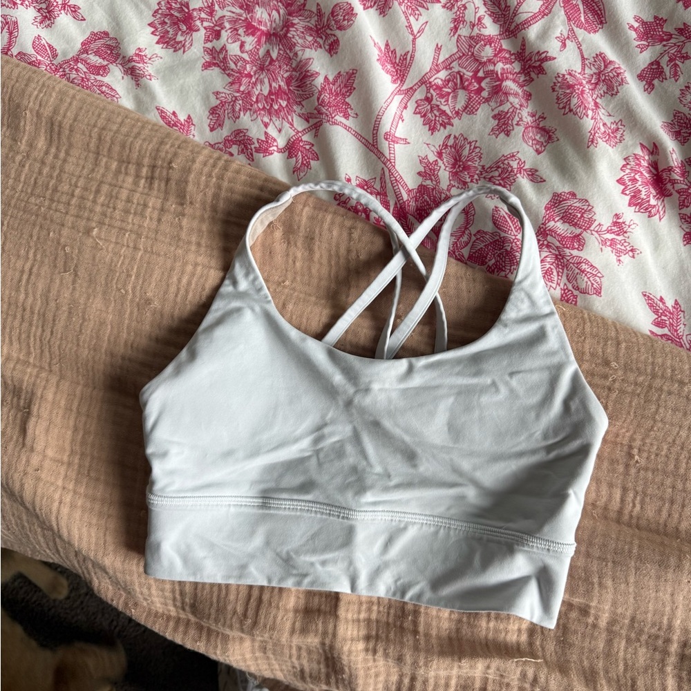 lululemon longline energy bra size 6 white